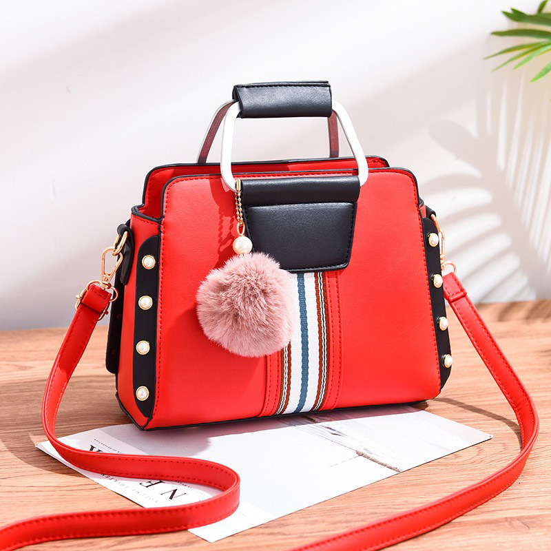 Free Shipping 2025 New Designer Bag Fashion High Quality Shopping Bag Color Blocked Multi Functional Trendy Pendant Women's Single Shoulder Handb