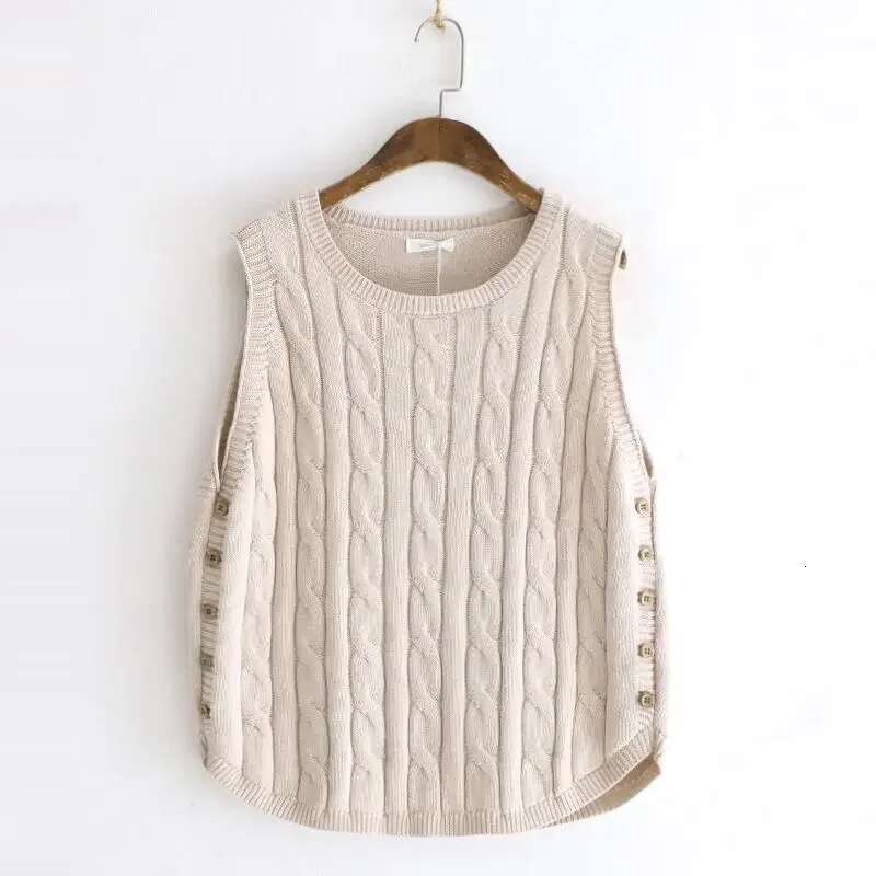 Waistcoat Sleeveless Pullover Lady Sweaters Solid Knit Vests for Women Smooth Youthful Clothes Tops 2025 Clothing Promotion Y2k