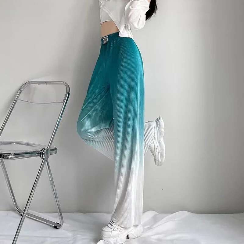 Clothing Elastic Waist Womens Pants Loose Baggy Trousers for Women Long High Wide Leg 90s Original Trends 2025 G Korean Fashion
