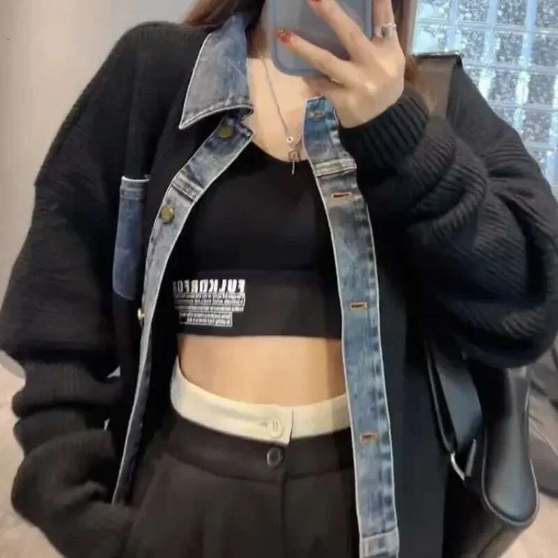 Vintage Cardigan for Women Outerwear Jacket Round O Neck Knitted Sweater Woman Korean Style Lightweight Fall 2025 Fashion Hot