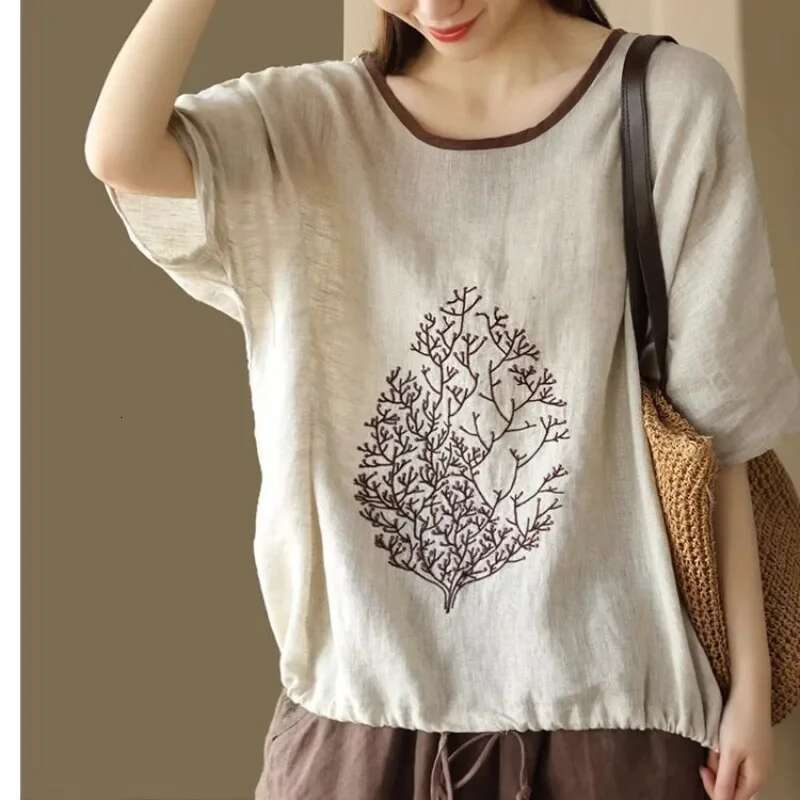 T Shirt for Women Summer Outfit Cotton Tops Woman Plain Baggy Kpop Basic Goth Y2k Fashion Korea Japanese Vintage Clearance Sale