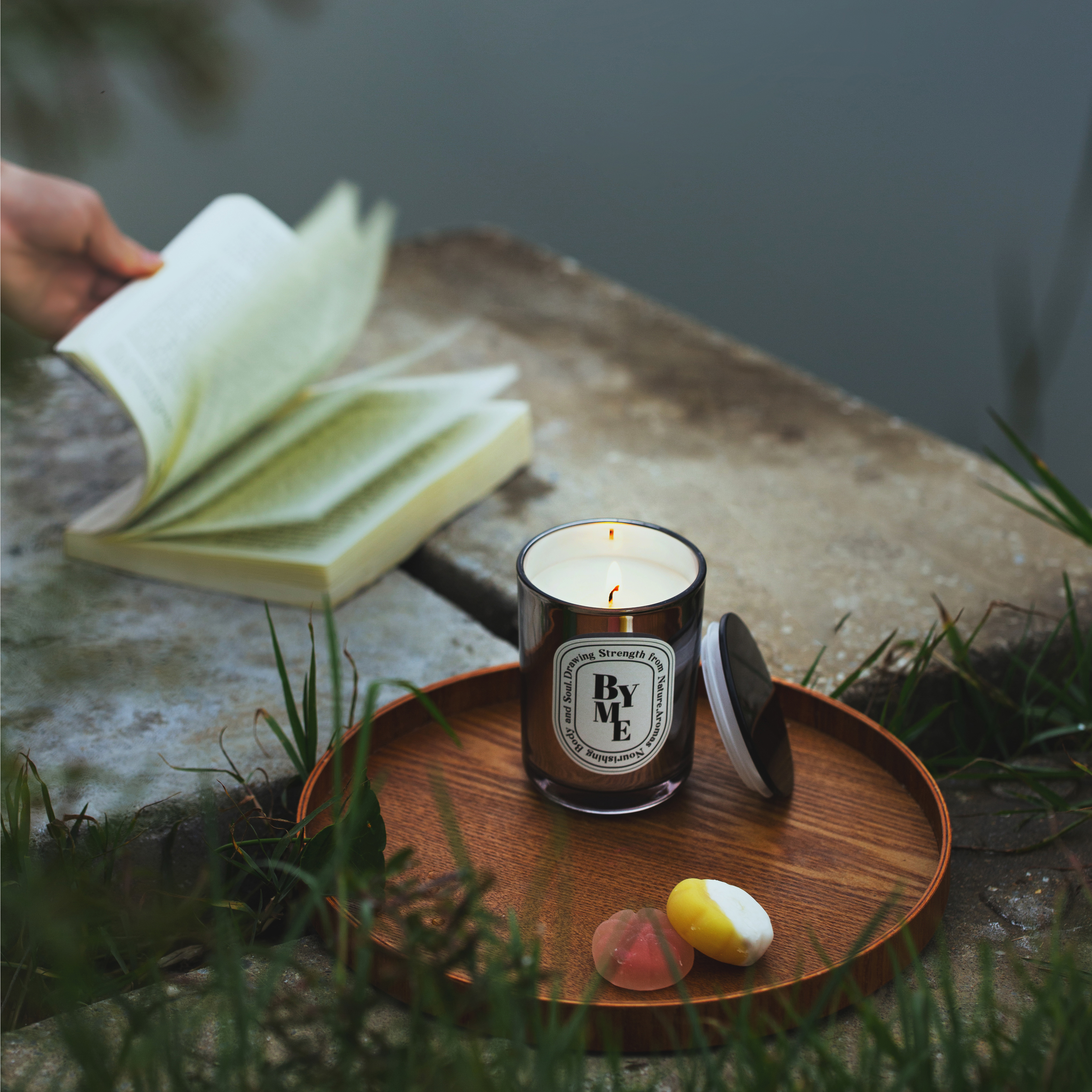 Triple Color Electroplated Glass Scented candles with Plant Soy Wax & Aromatic Scents for Fresh Air