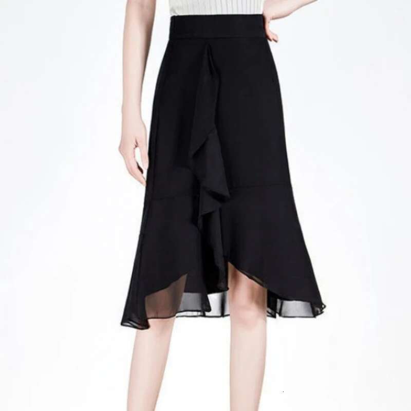 Woman Skirt Chic And Elegant High Waist Ruffle Skirts For Women Trend Summer 2025 Offer High Quality Harajuku New In Quality V