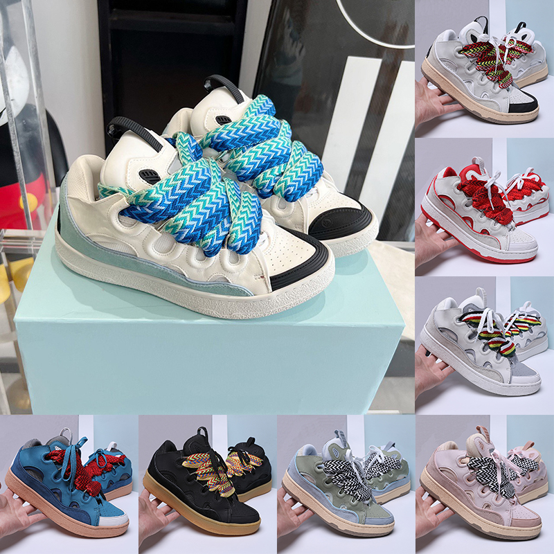 Designer Embossed Curb Sneakers Paris Luxury Casual Shoes For Men Women Nappa Calfskin Platform Sneakers Rubber Sole Extraordinary Loafers Mens Trainers Size 35-46