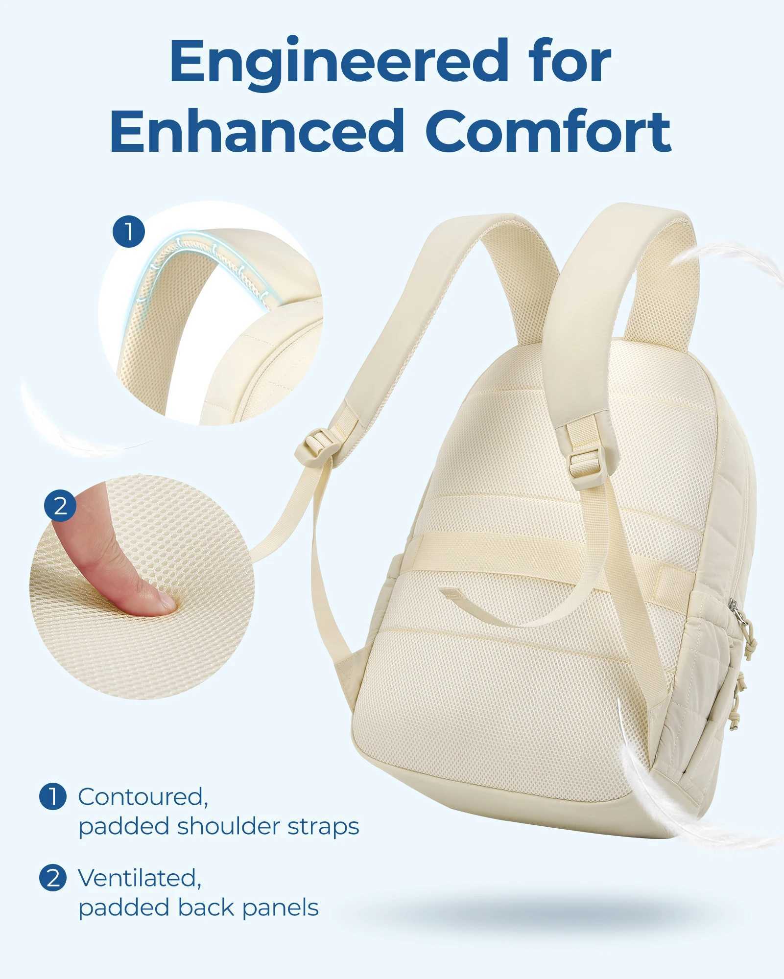 BAGSMART Womens Backpack School Bag for s Waterproof Large College Backpack Travel Backpacks Women Laptop Book bag Z250617