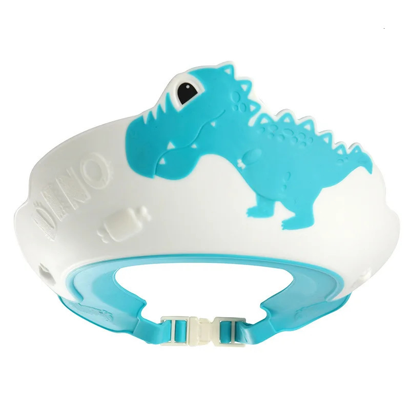 Adjustable Size Children Shampoo Cap Crown Baby Shower Cap Cartoon Bath Visor Infant Hair Shield Ear Protection Waterproof 250617