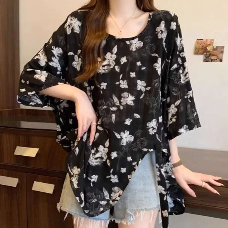 Short Sleeve Woman Tops Baggy T Shirt for Women Cheap Clothes 90s Vintage Pulovers One Pieces Sale Aesthetic Clothing Yk2 Korean