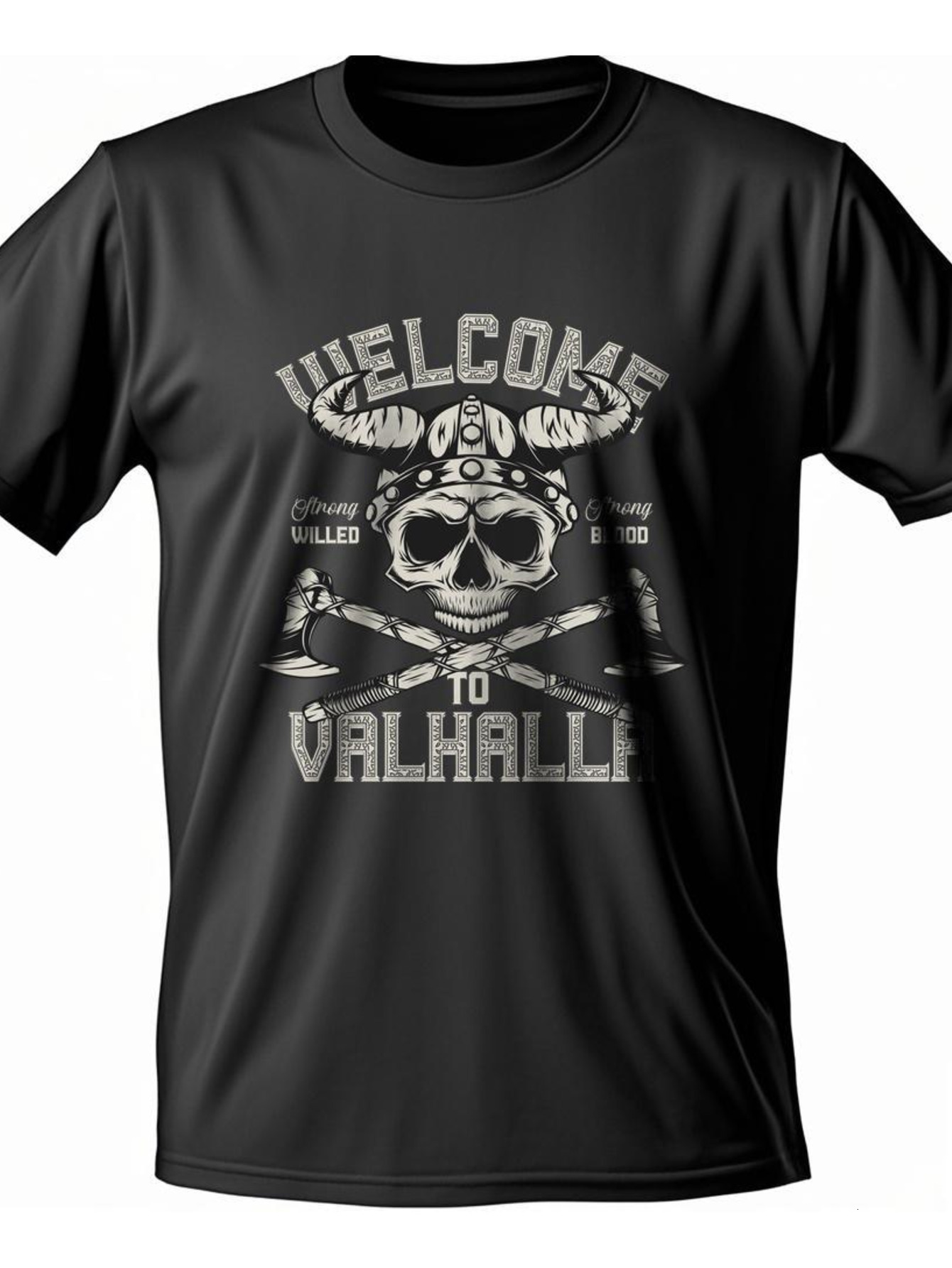 Dongdumaoyi 180G Weightlifting Short Sleeve White S-3Xl Adult Round Collar T Shirts Men Cotton Black Graphics Skull c858
