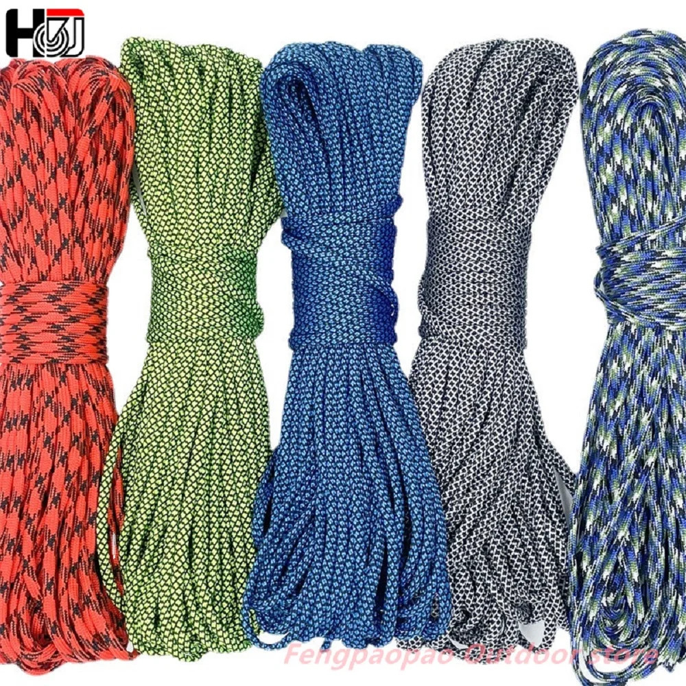 31 Meters Dia4mm 7 stand Cores Paracord for Survival Parachute Cord Lanyard Camping Climbing Rope Hiking Clothesline 250611