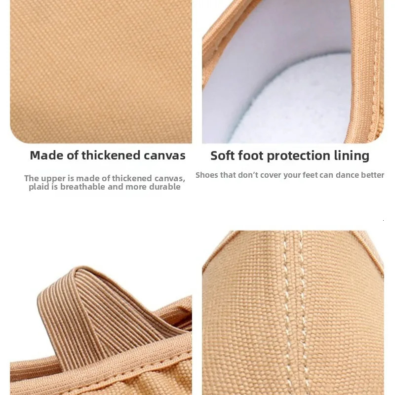 Dance Shoe Womens Soft-soled Exercise Shoes Adult Teacher Shoes Low Heels Outdoor Ballet Shoes Classical Dance Belly Dance Yoga 250613
