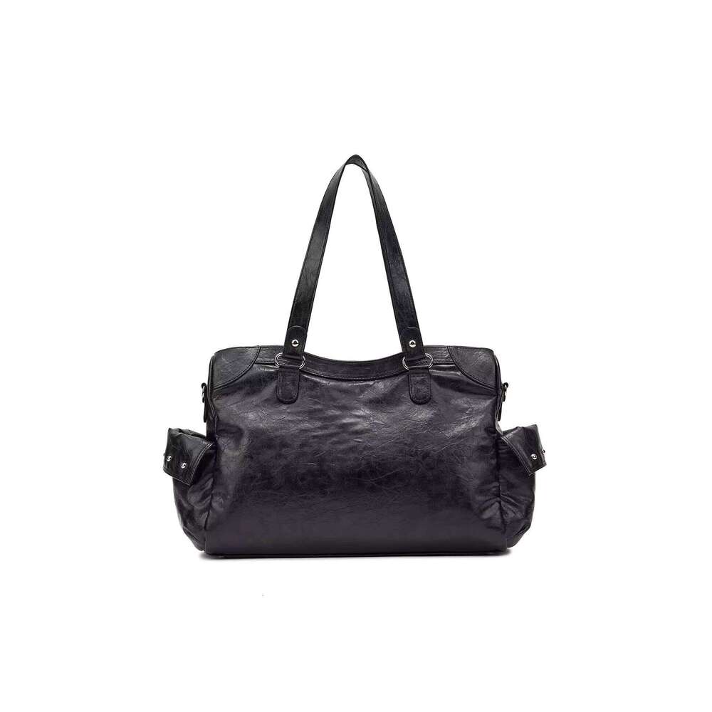 Korean Niche Design Deinet Commuter Tote Large Capacity Motorcycle Handbag Shoulder Crossbody Bag Trendy Ins Style