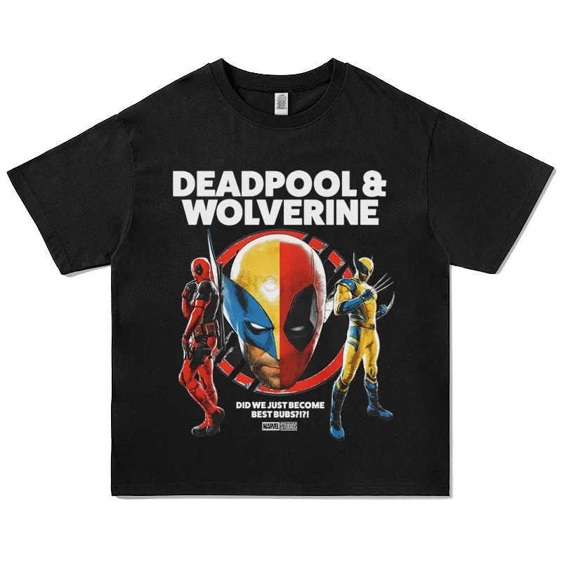 Disney Deadpool Wolverine 3 Cotton Kids T-shirt Anime Movie Short Sleeve Tshirt Child Tee Boy Girl Tops Print Fashion W250617