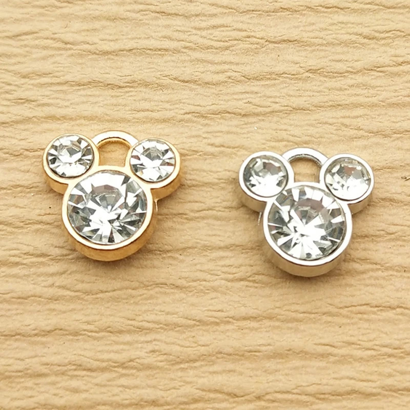 10pcs Crystal Cartoon Charm for Jewelry Making Necklace Earring Pendant Diy Accessories Craft Supplies 250609