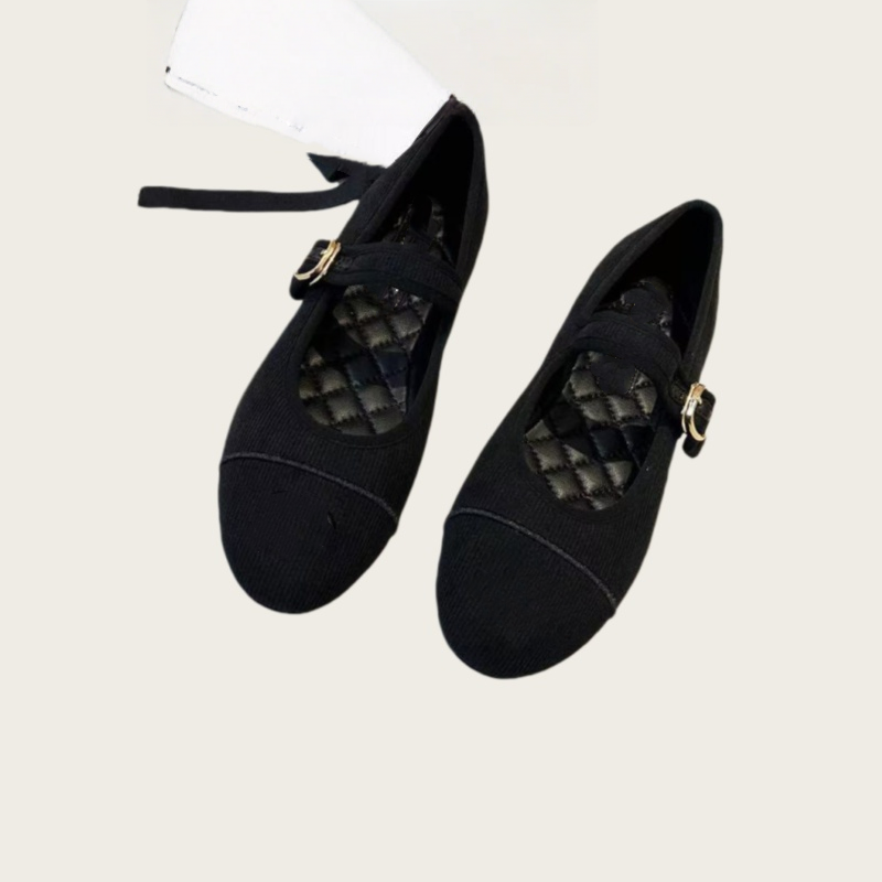 203 Spring and Summer new master quality cloth and leather flat shoes pure color elegant