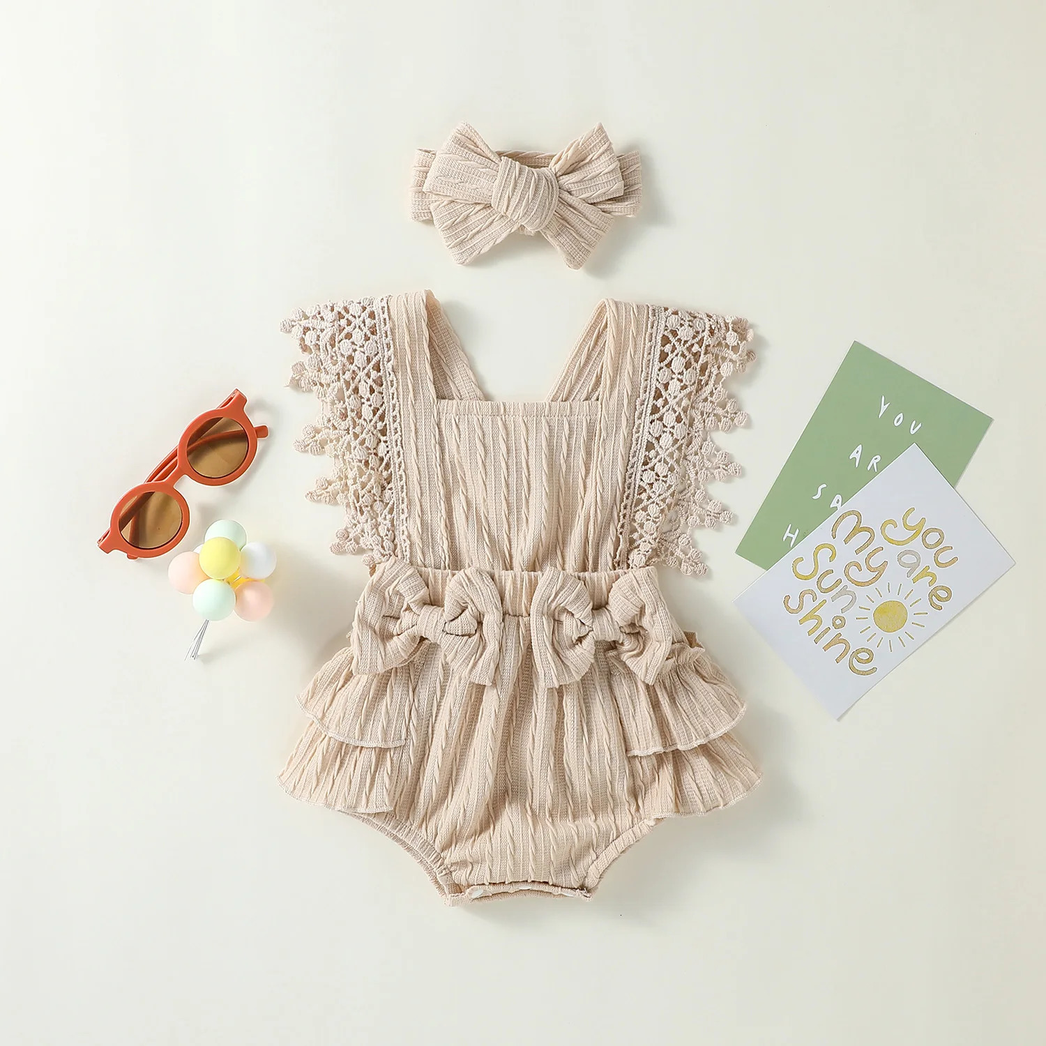 Style Baby Girls Summer Sleeveless Solid With Bow Fashion Outdoor Streetwear Dress 250617