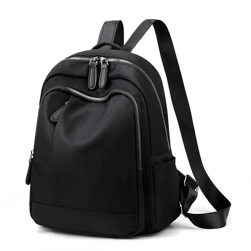 Fashionable backpack large capacity travel bag with practical pockets - handbag zipper closure Z250617