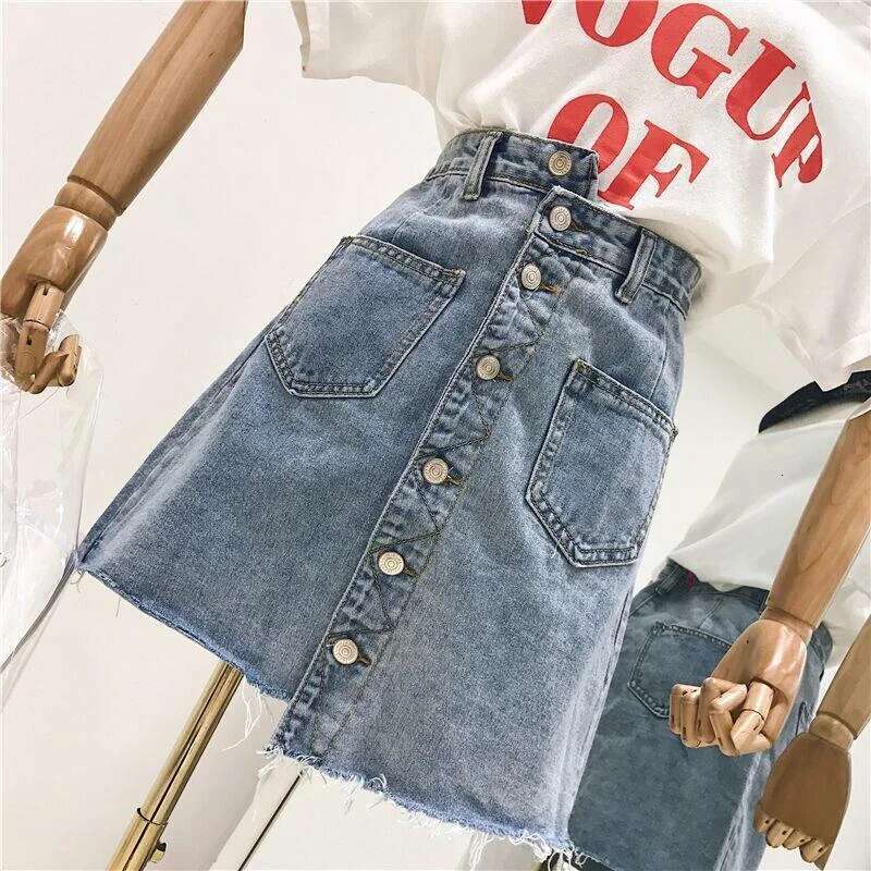 Night Club Outfit Womens Denim Skirt Sexy Midi Fashion A Line Skirts for Woman Korean Style Cheap Stylish New In Jeans Clothes