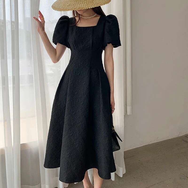 Clothing Evening Female Dresses 2025 Prom Party Black Womens Dress Midi Vintage Sale One-piece Offer Elegant Classy Harajuku Xl