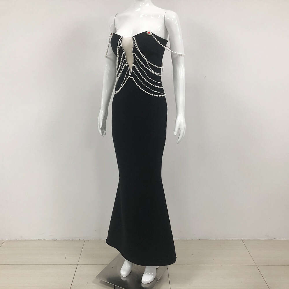 Autumn New Fashion Sexy Hot Girl Slim Fit Backless Hollow Out Bandage Dress