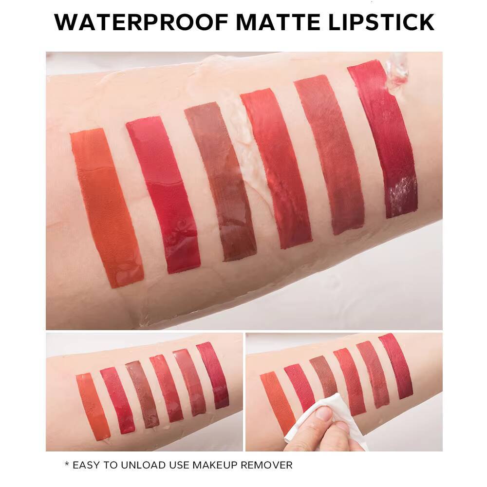 BEAUTY GLAZED 24H Long Lasting Liquid Waterproof Lipstick Gloss Makeup Matte Lip Tint Maquiagem Make Up happy
