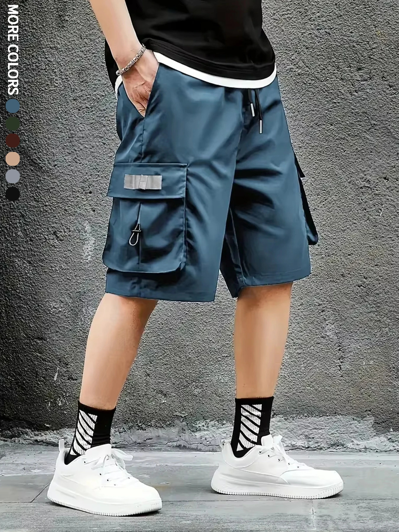Mens Cargo Shorts Outdoor Travel Casual Sports Large Pockets Durable and Comfortable Fabrics Thin Shorts for Outings 17 250614