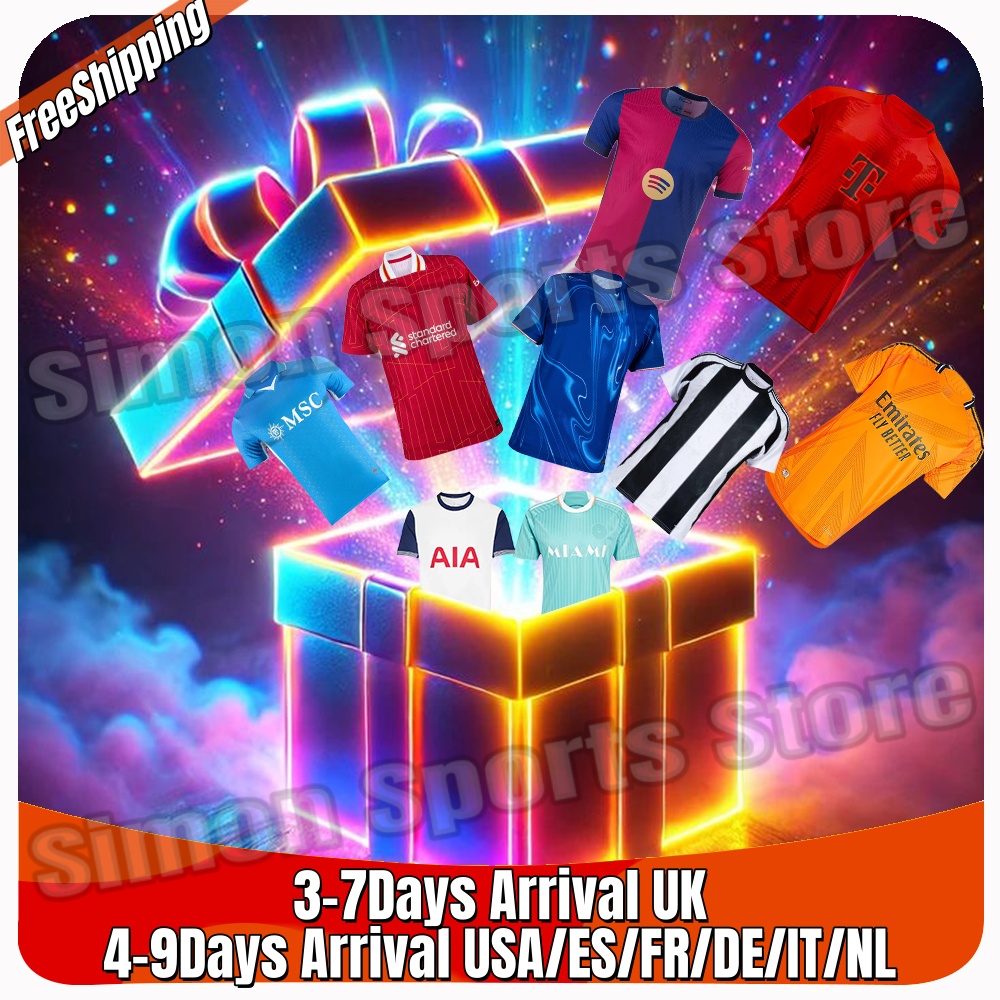 24 25 23 22 21 20 19 18 soccer jerseys MYSTERY BOX Season Blind Thai Quality Fans or player like sale discount brand new with tags men kids jersey football shirts blank