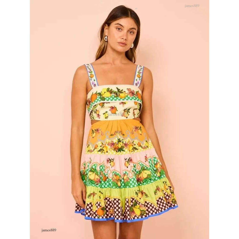 2024 New Versatile Dress Elegant Leisure Printed Shirt Cardigan Style Comfortable Runway Flower Dresses Sexy Aline Ladies Summer Beach Vaction Robe Cl