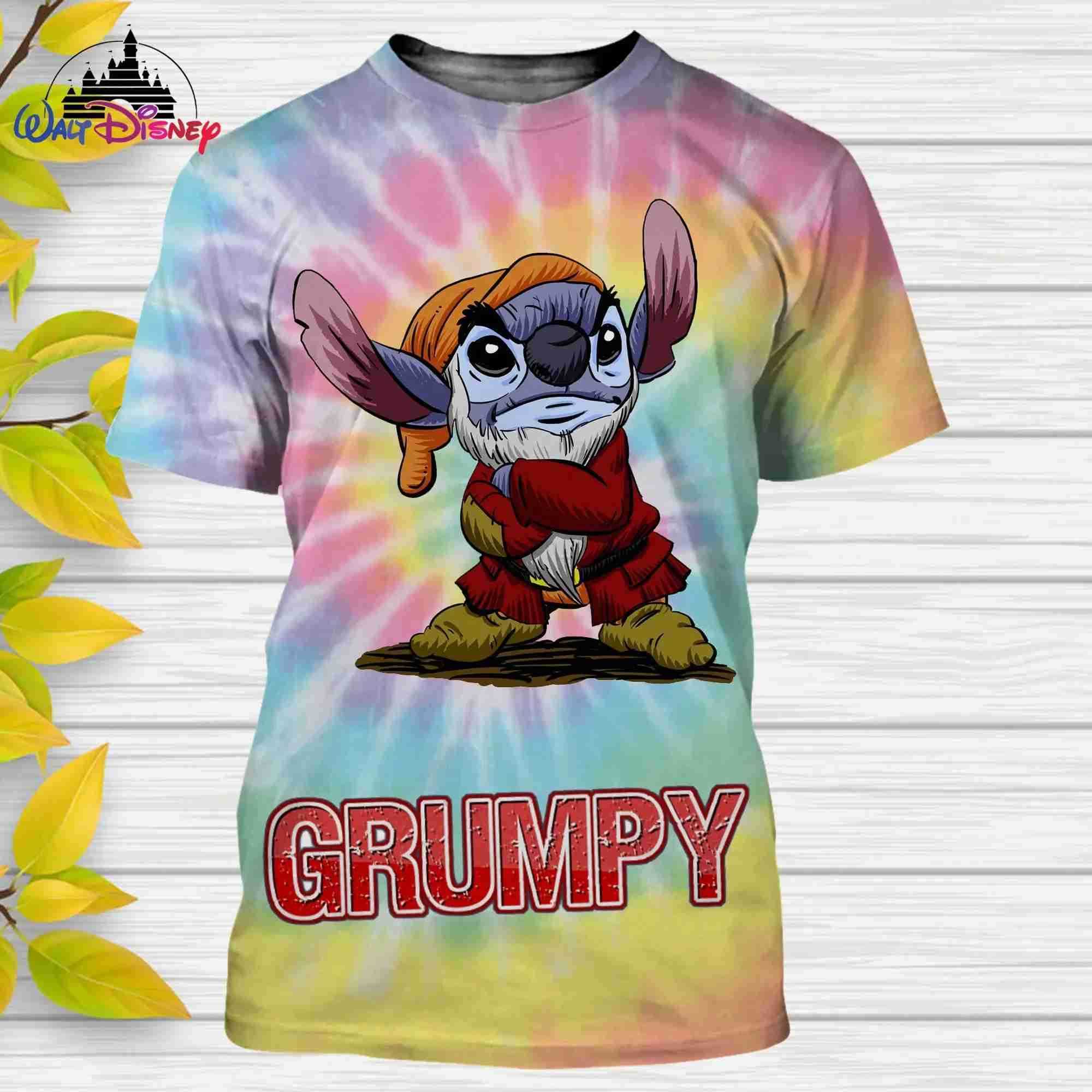 Disney Disney Halloween Stitch Men Women Short Sleeve Casual Style 3D Print Kids T Shirt Summer Casual Streetwear Tee Tops Cartoon W250617