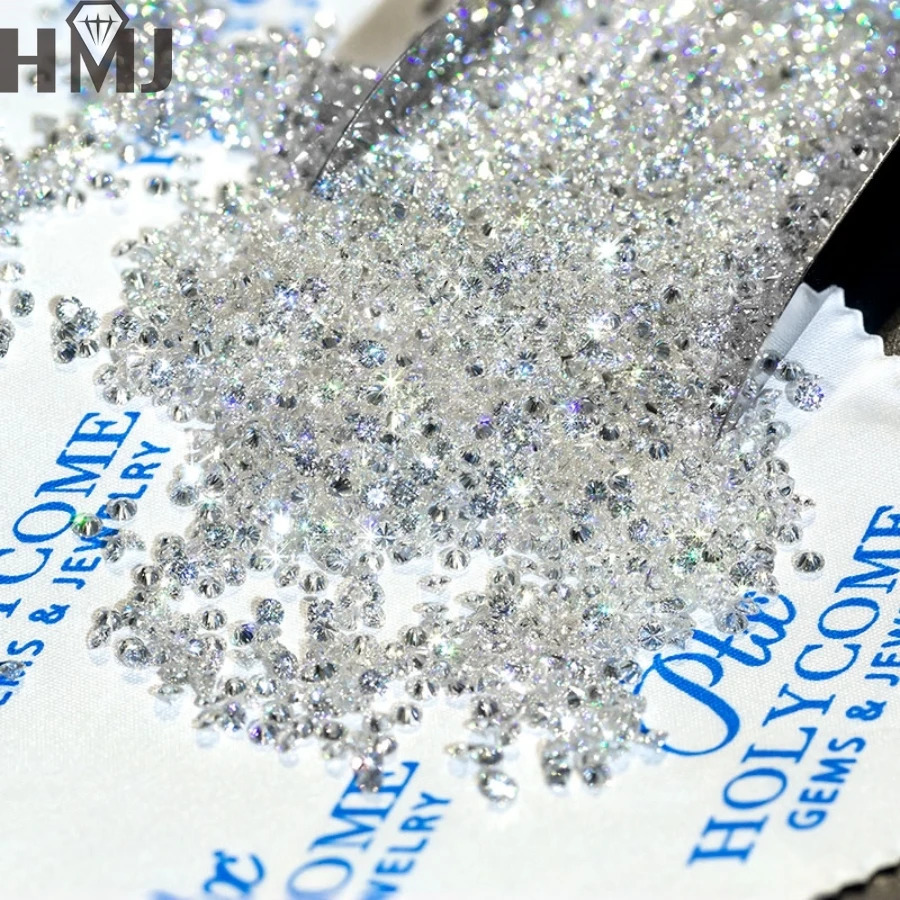 Small Sizes Loose Wholesale 1.0ct Stone 0.8mm-3mm D Color Lab Grown Black Diamonds for Jewelry making 250617