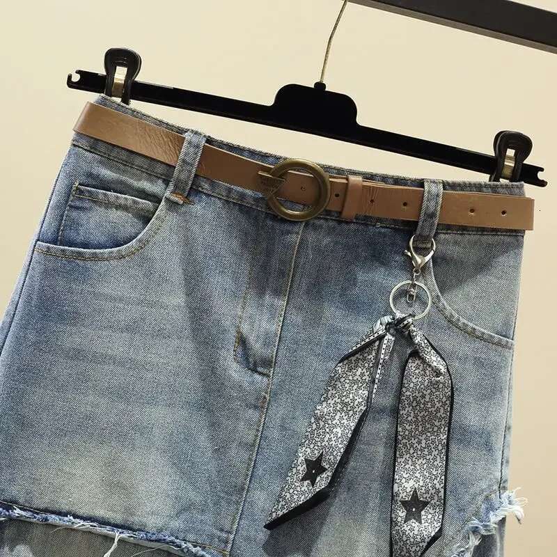 Midi Woman Denim Skirt Clothing Trend 2025 Summer Luxury Elegant Sales Premium Modest Stylish High Waist Jeans Skirts for Women