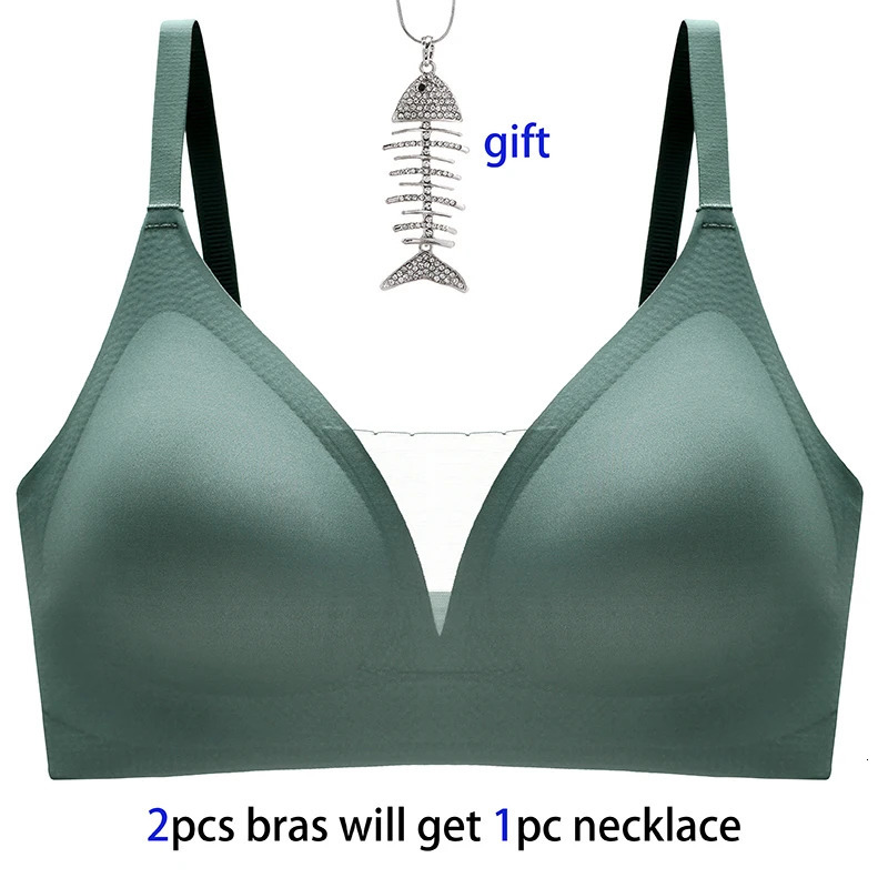 Latex Seamless Underwear Women No Steel Ring Lace Tube Top Gathered Sports Pure Color Bra Breastfeeding Anti-sagging Bra 250617