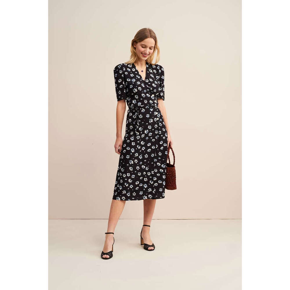 Undefined Devise Tender 114#ref Rayon Floral Print Tea 2025 Summer New French Style Womens Dress