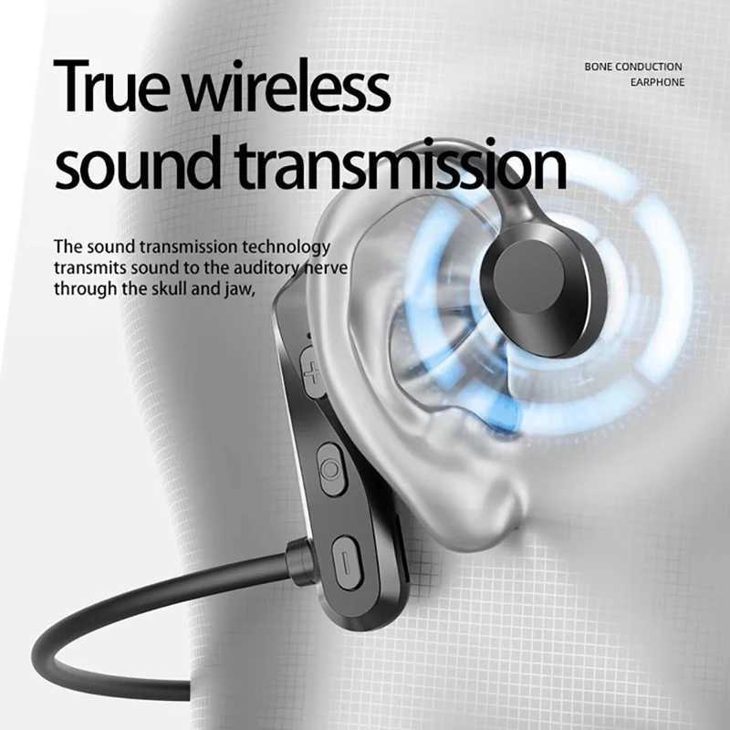 New Arrival Bone Conduction Earphones IPX8 Waterproof HiFi Headset Suitable For Swimming BT 5.4 Wireless Sport Headphones MP3 NEW O250617