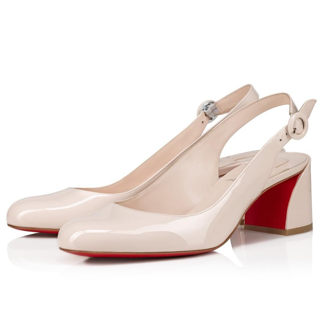Red Desugner Sandals Shoes So Jane Sling Patent Calf Leather Women Slingback Lady Round Toe Daily Walking Comnfort Footwear EU35-44 Orignal Box