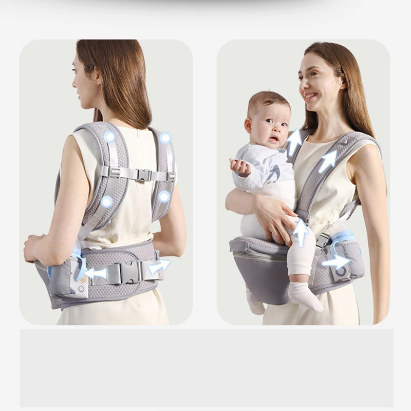 Style born Ergonomic Baby Backpack Infant Baby Hipseat Front Facing Ergonomic Kangaroo Baby Wrap Sli 250617