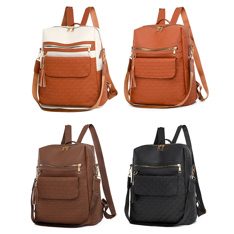 Top brand high-quality new free designer bag new fashion cross-border high-end color retro European American style large capacity backpack new free de