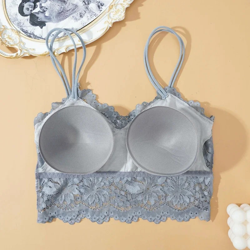 3PCS/Set Womens Sexy Lace Hollow Out Bras Top Comfortable Bralette Underwear Female Wireless Lingerie Seamless Bra 250617