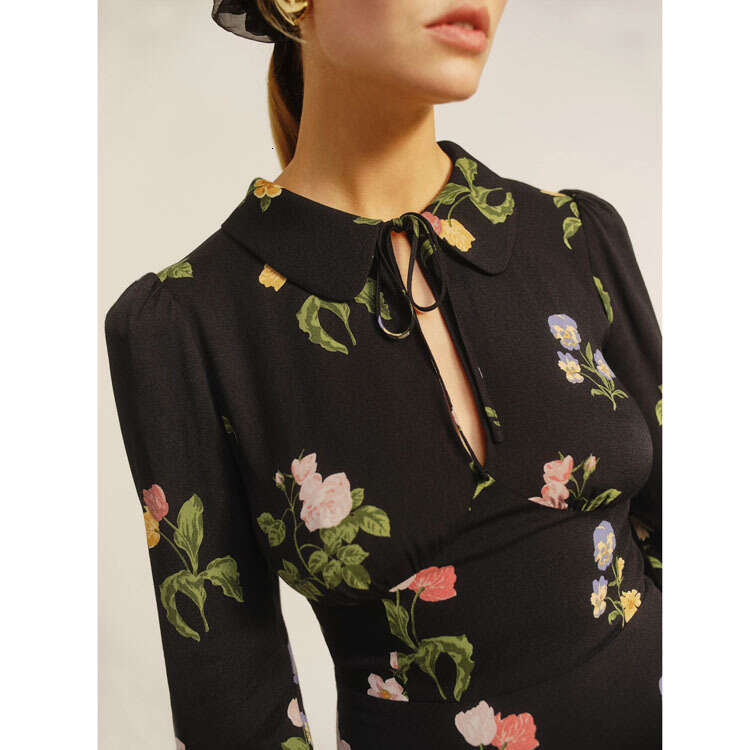 June Dresses for Woman Party Bodysuit Womandress Women Dress 409ref Printed Long Sleeve Dress 2025 Spring Summer New French Style Womens Fashion