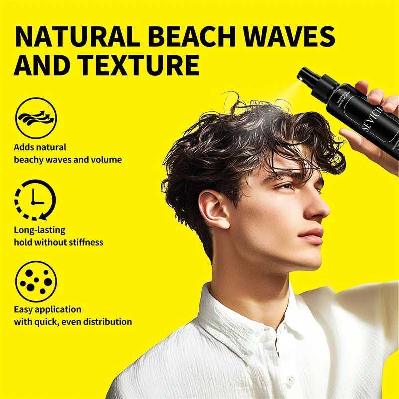 Natural Sea Salt Spray For Men Hair Volume Powder Sea Salt Hair Mist Spray Long Lasting Hold Hair Styling Spray Christmas Gifts R250617