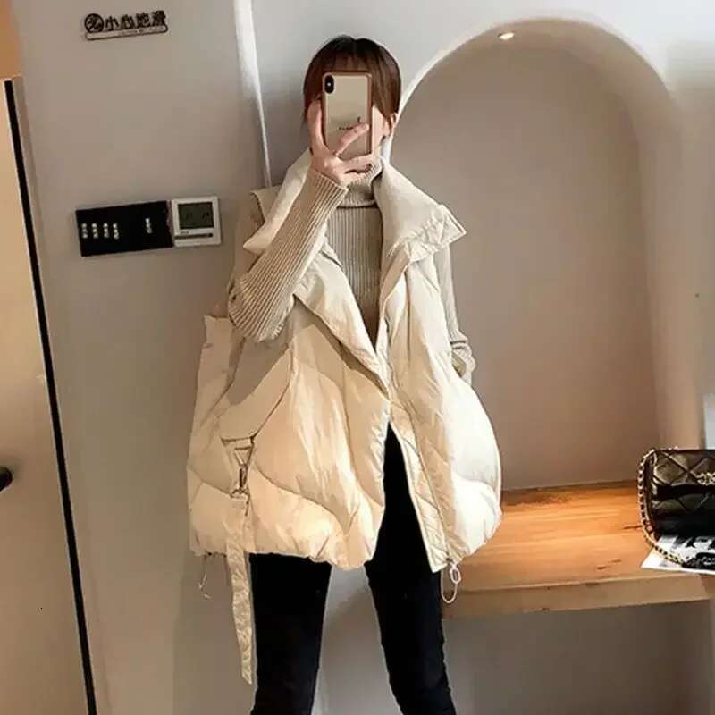 Loose Solid Color Womens Puffer Vests Pretty Trend 2025 Casual Classic Cheap Lady Down Giletes Lightweight Padded Autumn Warm