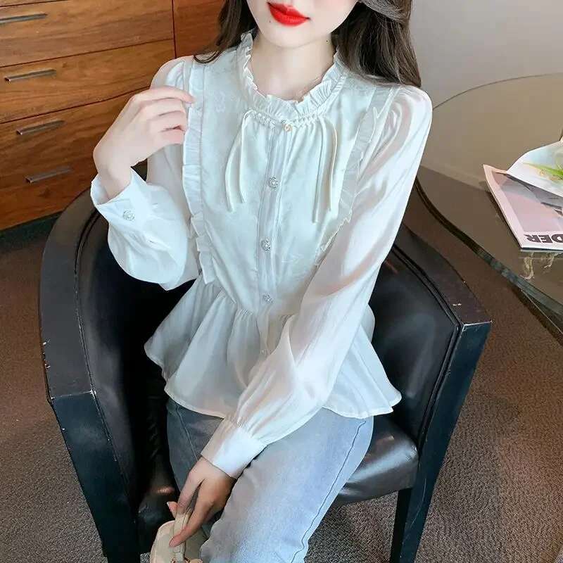 Womens Shirt And Blouse Loose Casual Youth Female Tops Summer Pretty Basic Economic With Original Hot Elegant Youthful Chic M