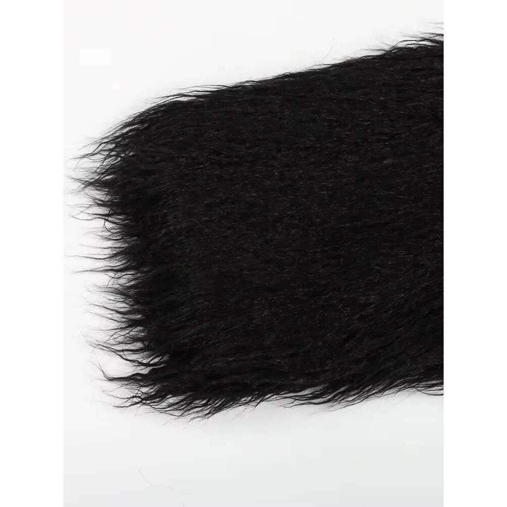 Mauroicardi Winter Long Thick Warm Shaggy Hairy Fluffy Faux Mongolian Fur Coat Women Sashes Elegant Chic Furry Overcoat