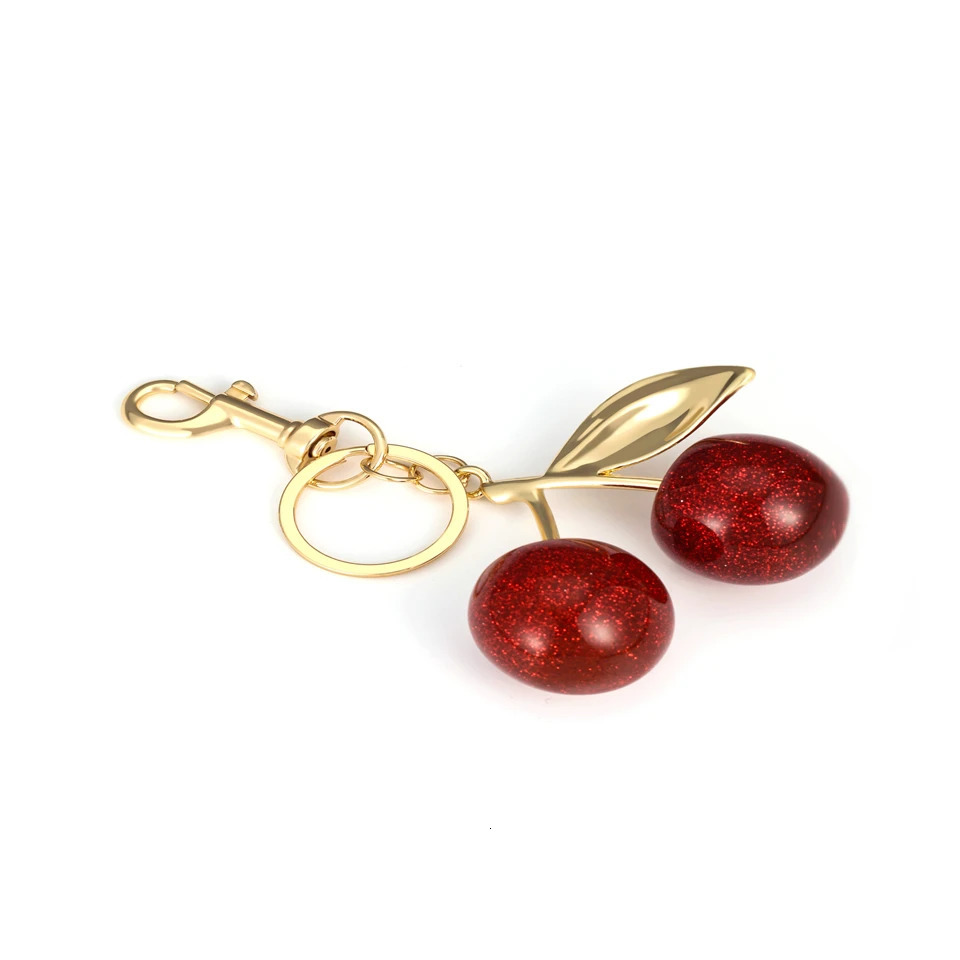Trendy Cherry Charm Accessory Womens Bag or Keychain Pendant Adornment Individualized Decoration for Women 250606