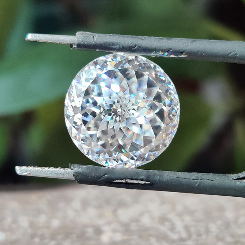USA Standard 0.1-50ct Portuguese Cut Loose Stone D Color VVS1 Russian 100 Facted Plum Cut Diamond GRA 250617