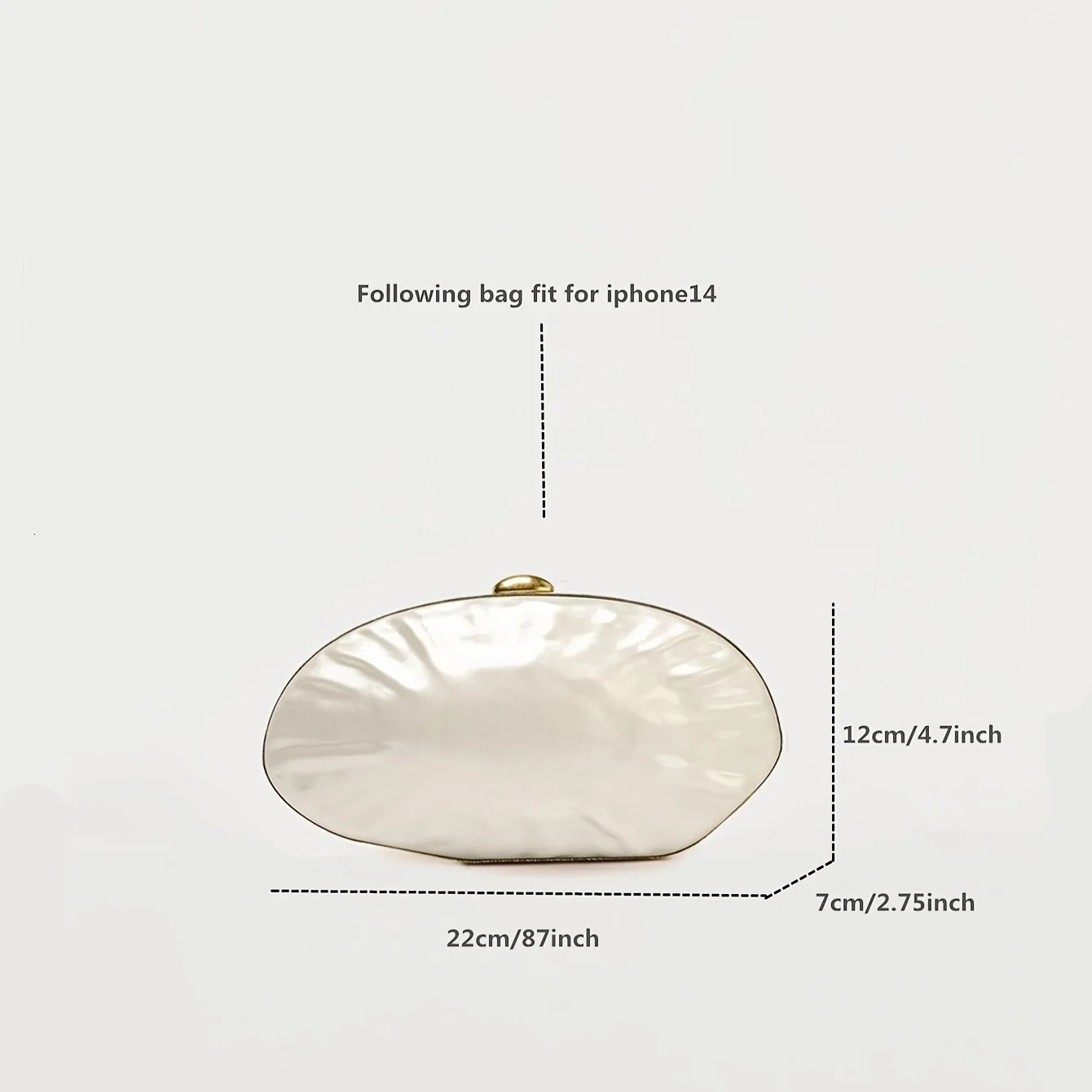 Shell Clutch Bag Acrylic pearl color frame purse women wedding evening party cute ivory handbag spring 250614