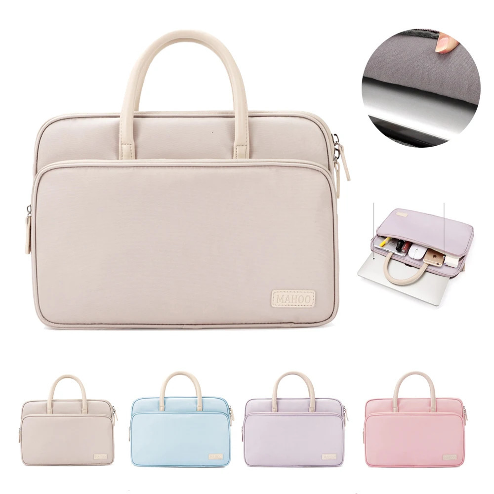 Laptop Bag 13.3 14 15.6 Inch Notebook Bag Sleeve For Air Pro 13 16 Case Shoulder Handbag Waterproof Briefcase 250605