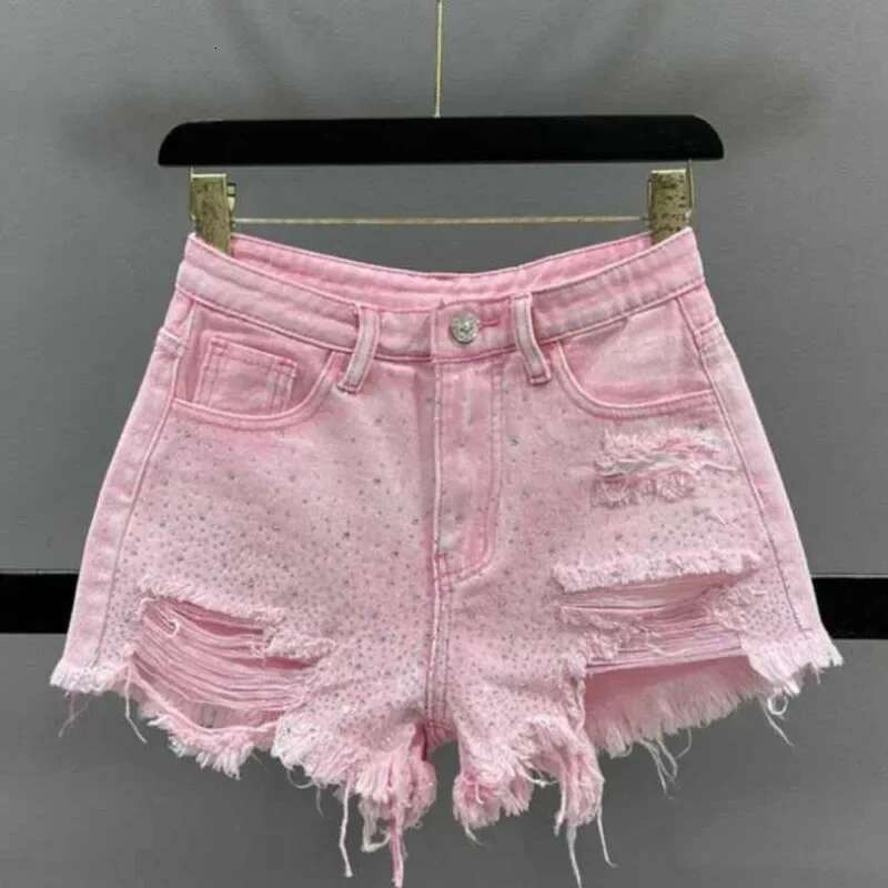 2025 Summer Ripped Short Jean Pants Woman Classic Wide Denim Shorts for Women Stretchy Y2k Vintage New In Comfy Fashion Clothing