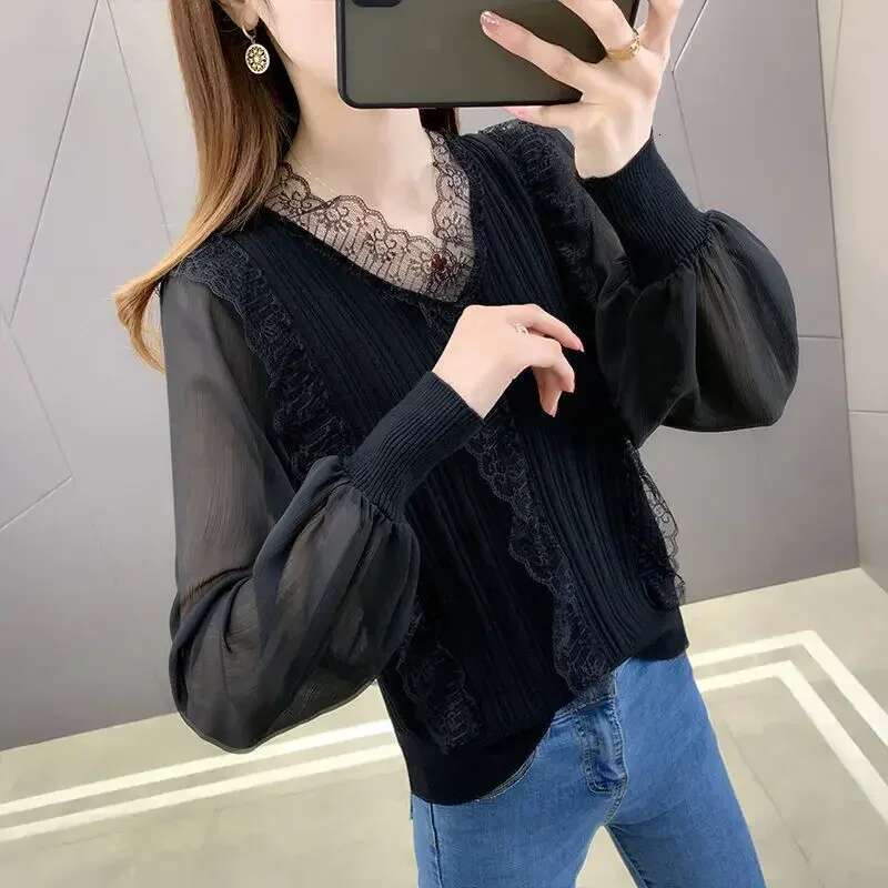 Cardigan for Women Loose Korean Style Knitted Sweater Woman Solid Novelties in Aesthetic Fashion 2025 Top With Long Sleeves Chic