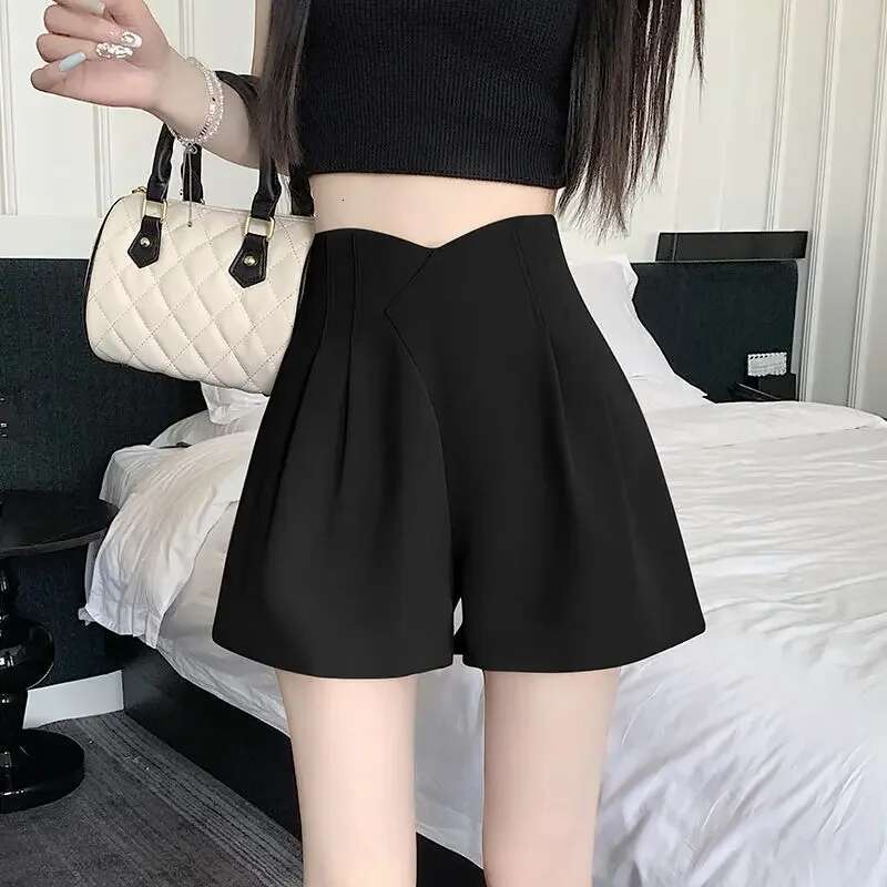 Woman Short Pants Suit with Shorts for Women High Waist Casual Hot New in Korean Style Aesthetic 2000s Clothes Y2k Harajuku Kpop