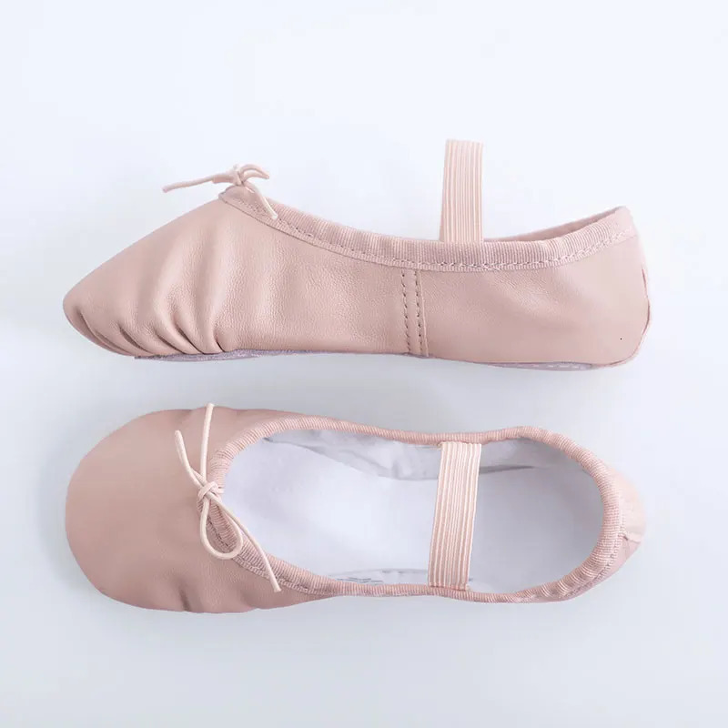 Genuine Leather Ballet Shoes Dancing Slippers Gymnastics Shoes Dance Shoes For Woman Girls Soft Sheepskin Lace Up Ballet Shoes 250613